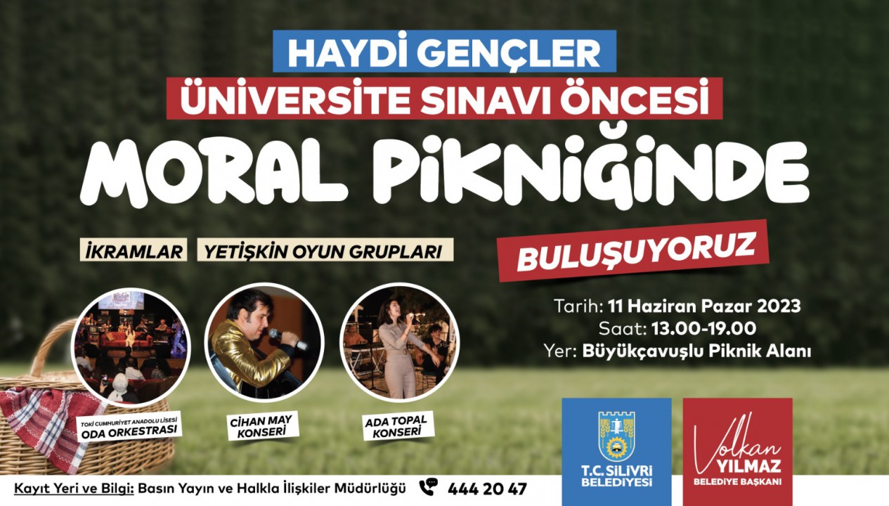        SİLİVRİ BELEDİYESİNDEN ÜNİVERSİTE SINAVI ÖNCESİ MORAL ETKİNLİĞİ